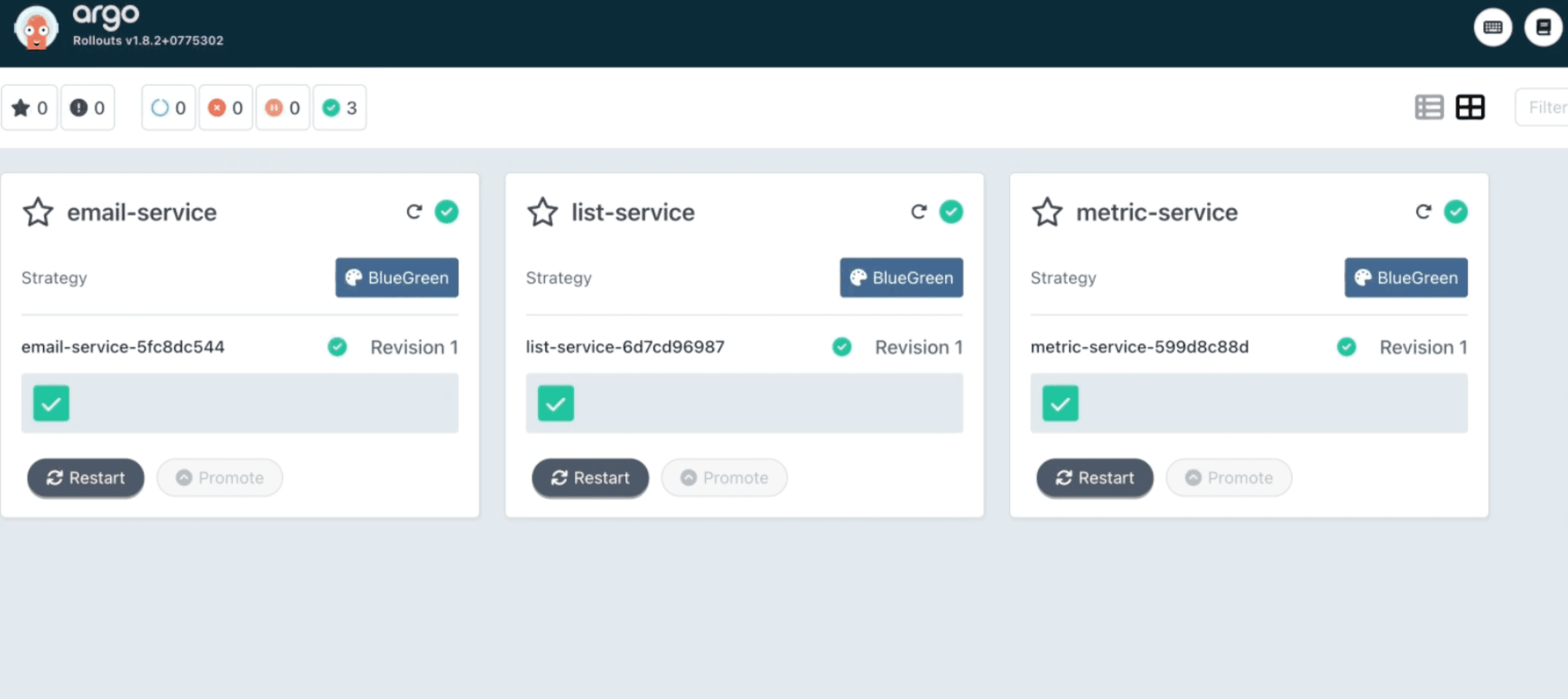 blue/green deployment services picture